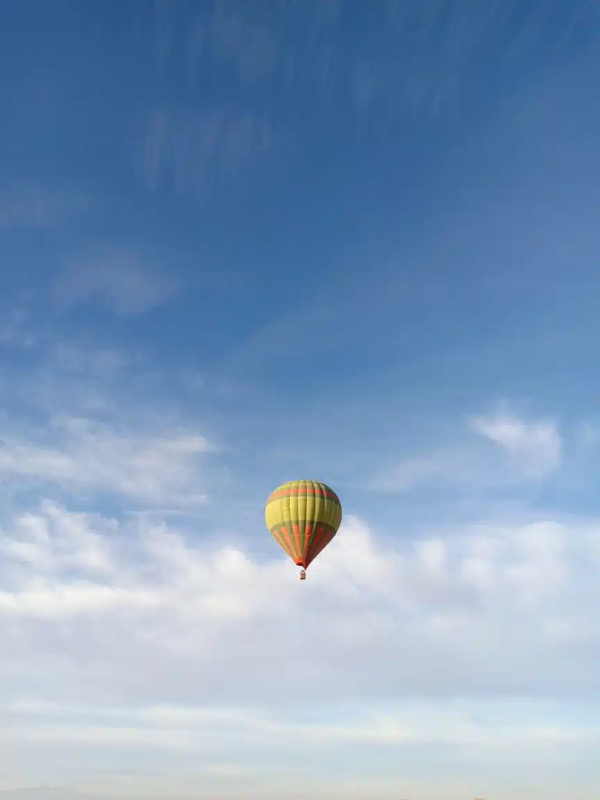 hot air balloon ride experience in Marrakech