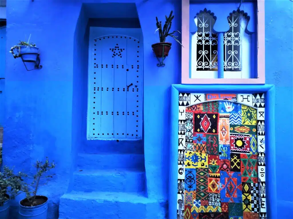 chefchaouen blue city morocco streets