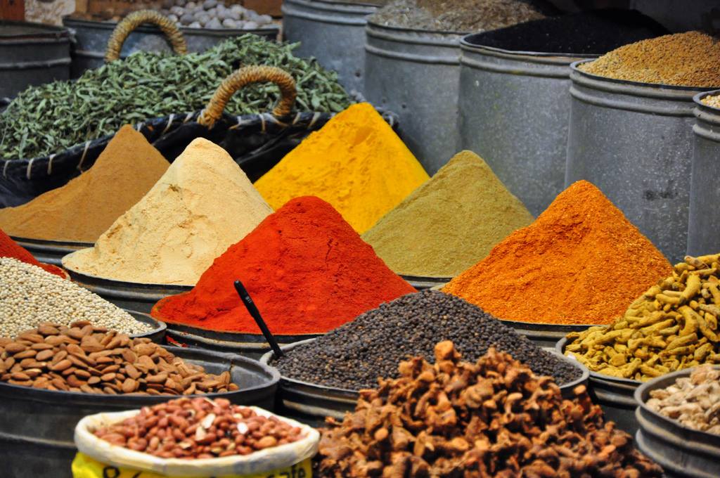 Shopping for spices in Fes